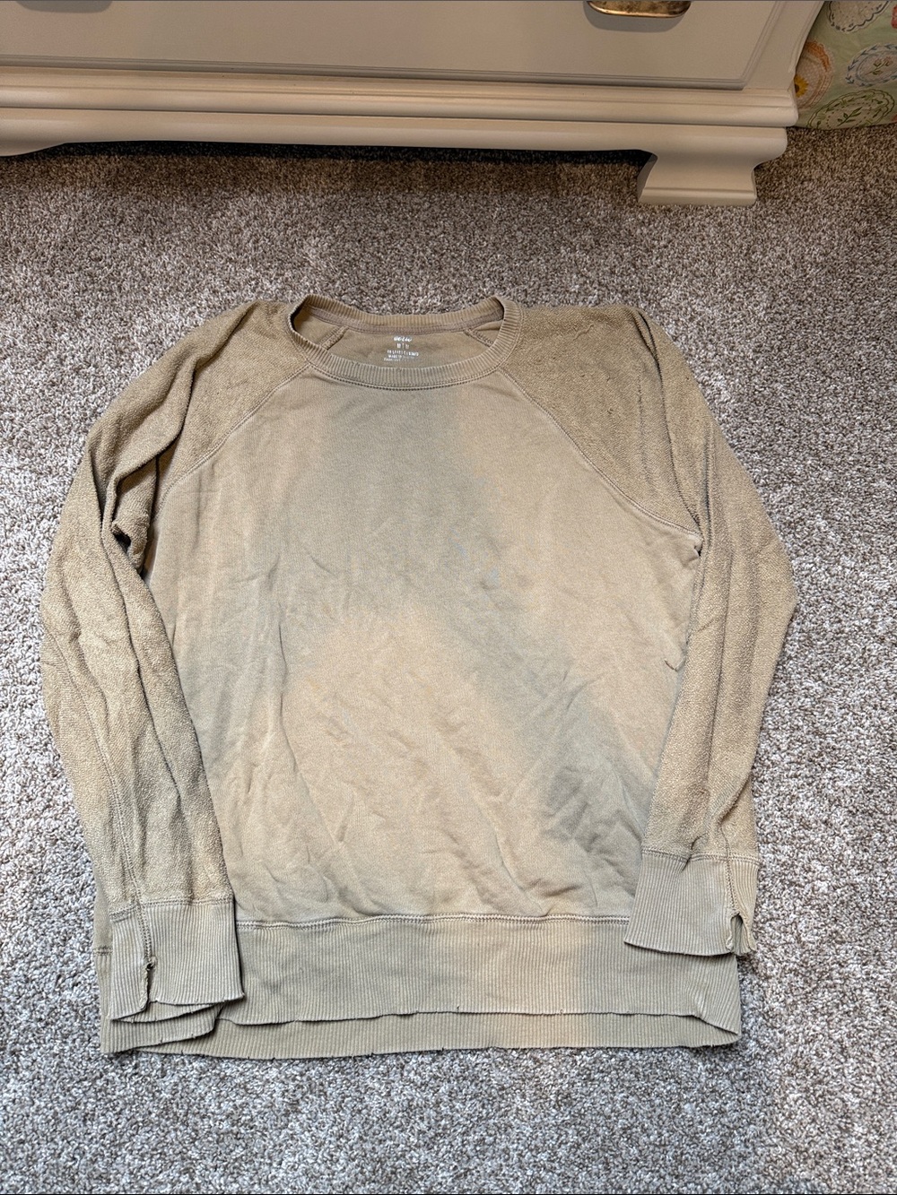 Women’s Terry Lightweight Crewneck Sweater - Khaki